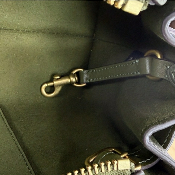 Coach Olive Green Leather Empire Carry All Shoulder Bag (NWOT) - Picture 13 of 16